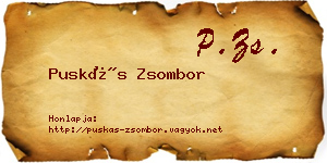 Puskás Zsombor névjegykártya