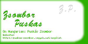 zsombor puskas business card