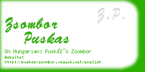 zsombor puskas business card